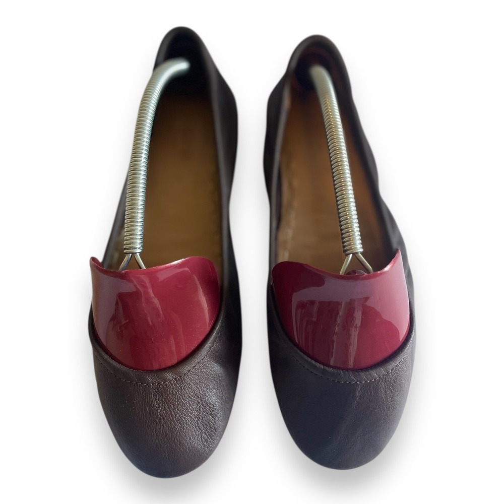 Tieks by Gavrieli Chocolate Brown Leather Foldable Ballet Flats Women Size 9